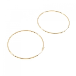 Bông tai hoop K18YG Star Jewelry 666038