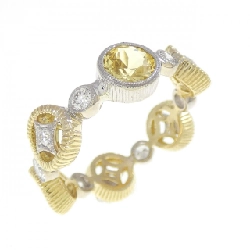 Nhẫn Sapphire 750YG/750WG 0.77CT - Hàng hiệu Authentic