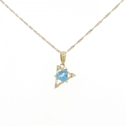 K18YG Blue Topaz Necklace - Hàng hiệu Authentic