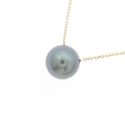 K18YG Ngọc trai đen dây chuyền 8.5mm - Hàng hiệu Chính hãng 860992