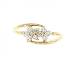 Nhẫn kim cương hoa K18YG 0.20CT - Hàng hiệu chính hãng 856366