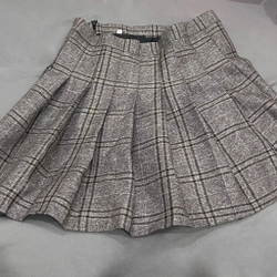 Váy tennis len size M, màu xám nâu , ảnh thật