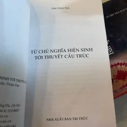 TỪ CHỦ NGHĨA HIỆN SINH TỚI THUYẾT CẤU TRÚC - TRẦN THIỆN ĐẠO  1030581