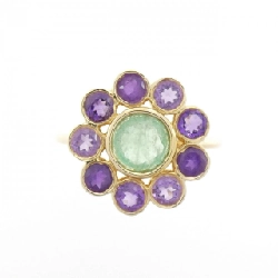 Nhẫn ngọc lục bảo K10YG 666974