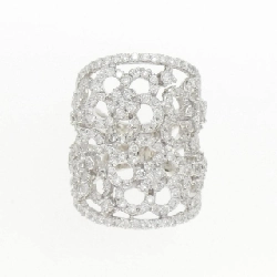 Nhẫn kim cương hoa K18WG 2.50CT 672421