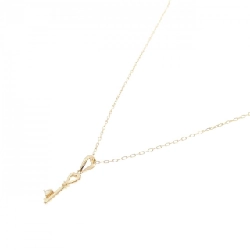 K18YG Mặt Dây Chuyền Hình Tim × Chìa Khóa Đính Kim Cương - Hàng hiệu Chính Hãng 860745