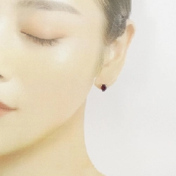 K18YG Garnet Bông tai - Hàng hiệu Chính hãng 875201