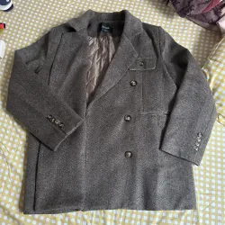 Áo khoác dạ form rộng Hàn Quốc