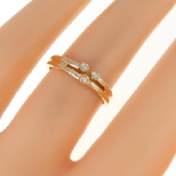 Nhẫn kim cương K18YG 0.025CT 672399