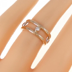 Nhẫn kim cương K18PG/K18WG 0.08CT 672954