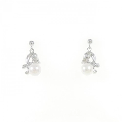 K18WG Bông tai ngọc trai Akoya 4.2mm - Hàng hiệu Chính hãng