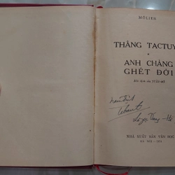 "THẰNG TACTUYF - ANH CHÀNG GHÉT ĐỜI.
Tác giả: Môlier.
Người dịch: Tuấn Đô 305361