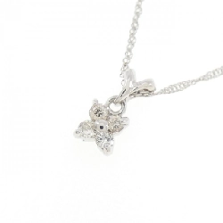 K18WG Hoa Kim Cương Dây Chuyền 0.08CT - Hàng hiệu Chính hãng 859019