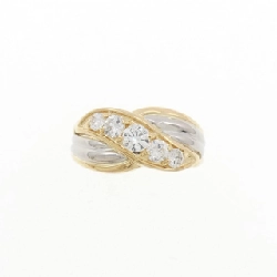 Nhẫn kim cương K18YG/PT900 0.50CT 669006