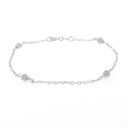 Vòng tay kim cương 750WG 0.22CT - Hàng hiệu Chính hãng 877907