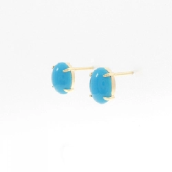 K18YG Bông tai Turquoise - Hàng hiệu Chính hãng 863792