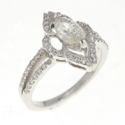 Nhẫn kim cương PT 0.498CT L SI2 cắt Marquise - Hàng hiệu Authentic