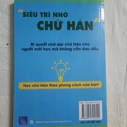 Siêu Trí Nhớ Chữ Hán tập 2 sách giá rẻ pass nhanh 305135