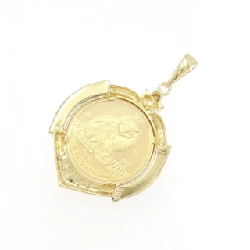 K18YG(khung) Mặt dây chuyền đồng xu Onyx - Hàng hiệu Authentic 864311