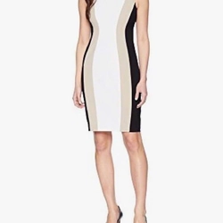 Đầm công sở Ck, size X, xl màu trắng đen 531352