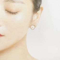 K18YG Mabe Pearl Earrings - Hàng hiệu Authentic 868520