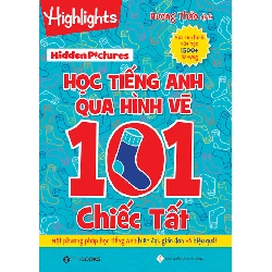 (TẶNG BOOKMARK) Hidden Pictures – Học tiếng Anh qua hình vẽ 101 chiếc tất - Hương Thảo dịch - 2021, Sách thiếu nhi