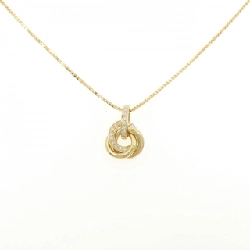 K18YG Dây chuyền kim cương 0.17CT - Hàng hiệu Chính hãng