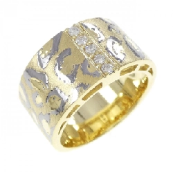 Nhẫn kim cương K18YG/K18WG 0.12CT - Hàng hiệu Chính hãng