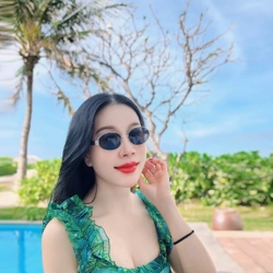 Đầm voan xanh sát nách  518862