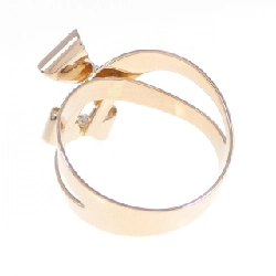 Nhẫn kim cương 750PG/750WG với ruy băng 0.09CT 667646