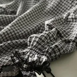 Áo sơ mi tay ngắn dáng rộng in kẻ sọc phong cách mùa hè 2021 sành điệu mới 786467