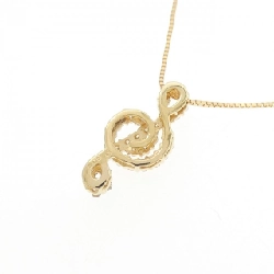 Dây chuyền kim cương K18YG nốt nhạc 0.30CT - Hàng hiệu Chính hãng 857075