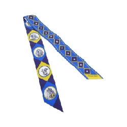 【Sản phẩm chưa sử dụng】Hermès COLLIERS ET CHIENS Twilly 063453S Khăn quàng