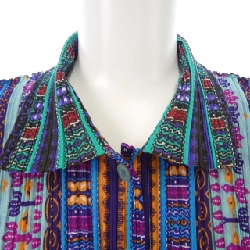 【Mã giảm giá】【Cổ điển】Áo sơ mi ngắn tay PLEATS PLEASE 646623