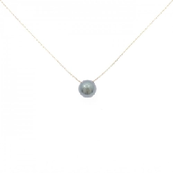 K18YG Ngọc trai đen dây chuyền 8.5mm - Hàng hiệu Chính hãng