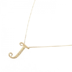 K18YG Chữ cái J Dây chuyền kim cương 0.01CT - Hàng hiệu Chính hãng 860968