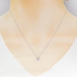 K18WG Hoa Đá Kim Cương Dây Chuyền 0.16CT - Hàng hiệu Chính hãng 857310