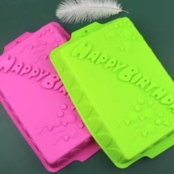 Khuôn silicon làm bánh, rau câu sinh nhật Happy Birthday - Loại 34 cm - Mã số 1132 338417