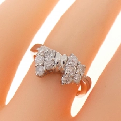 Nhẫn kim cương PT900 hình ruy băng 0.55CT 668287