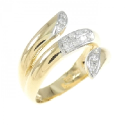 Nhẫn kim cương K18YG/PT 0.14CT - Hàng hiệu Authentic