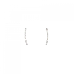 K18WG Bông tai kim cương 0.10CT - Hàng hiệu Chính hãng