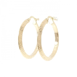 Bông tai hoop 750YG - Hàng hiệu Authentic