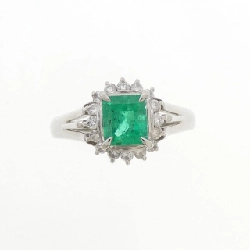 Nhẫn Emerald PT900 0.78CT - Hàng hiệu Chính hãng 853196