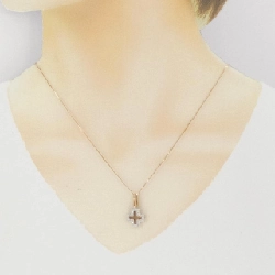 K18PG/K18WG Dây chuyền kim cương chéo 0.25CT - Hàng hiệu Authentic 863942