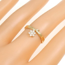 Nhẫn kim cương hoa K18YG 0.10CT - Hàng hiệu chính hãng 852036