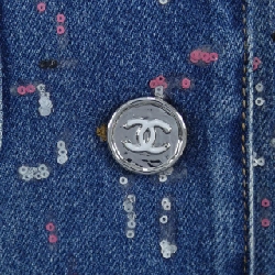 【Mã giảm giá】Áo khoác denim CHANEL 643985