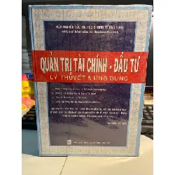 Quản Trị Tài Chính - Đầu Tư ( Lý Thuyết & Ứng Dụng)-Tác giả ThS Đinh thế Hiển STB926 Blogmeo 27525