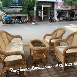 Bàn ghế sofa mây mắt cáo 446486