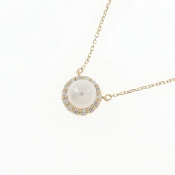 K18YG Ngọc trai Akoya Dây chuyền 4.8mm - Hàng hiệu Chính hãng 856855