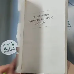 Bí quyết để trở thành nhân viên bán hàng bậc thầy - Jeffery F Fox 688549